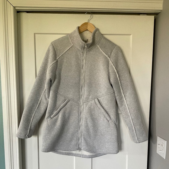 Avalanche Outdoor Sherpa Lined Full Zip Jacket Coat Parka Large - Picture 1 of 11